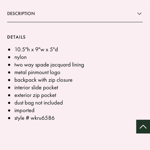 Kate Spade Karissa Nylon backpack - Picture 10 of 10